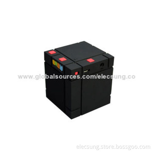 Mini Tablet Bluetooth Speakers, Cube Design, Bluetooth Version 3.0, Powerful Sound Quality